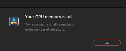 Your GPU memory is full.