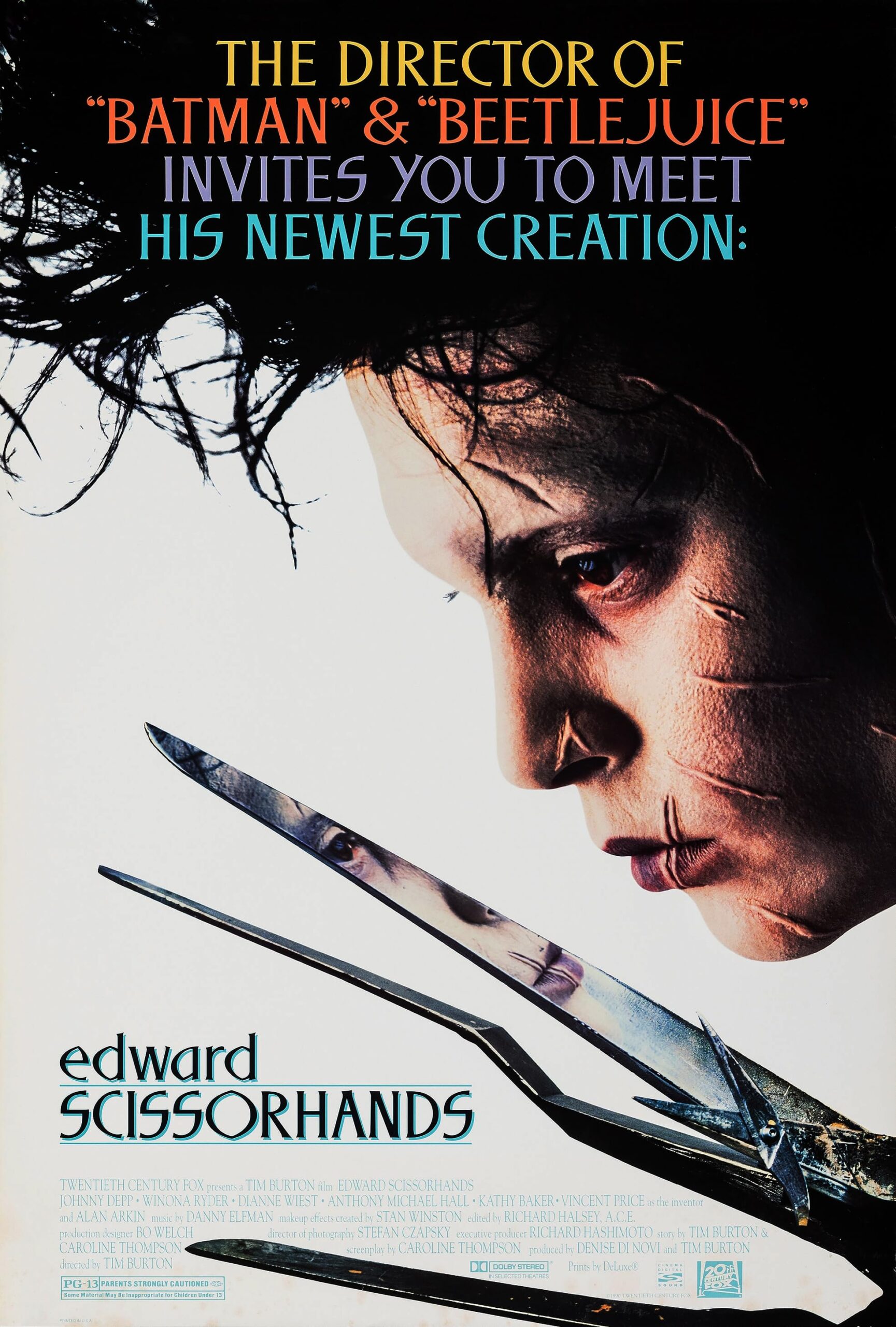 Edward Scissorhands - (1990 movie) poster