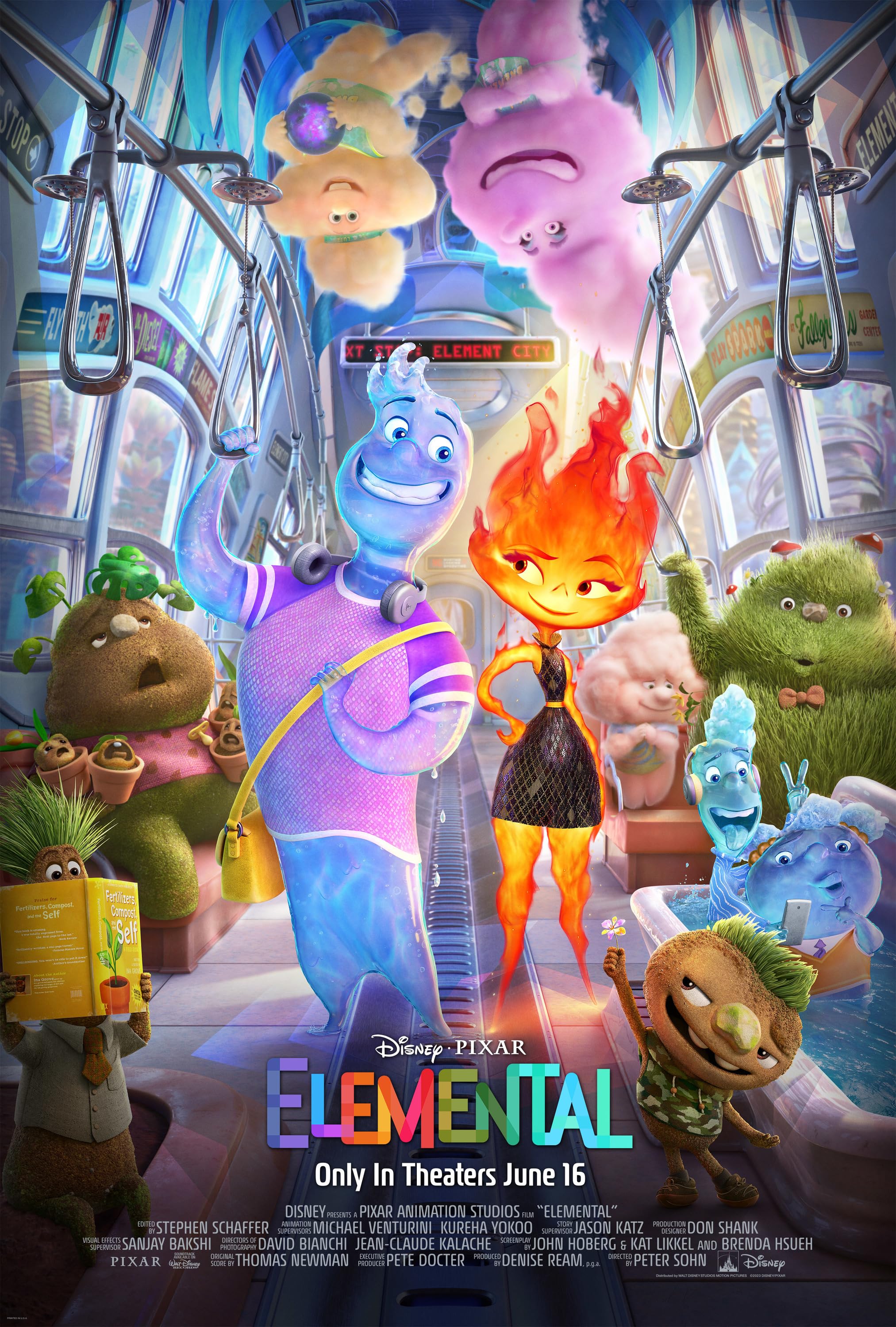 Elemental - (2023 movie) poster