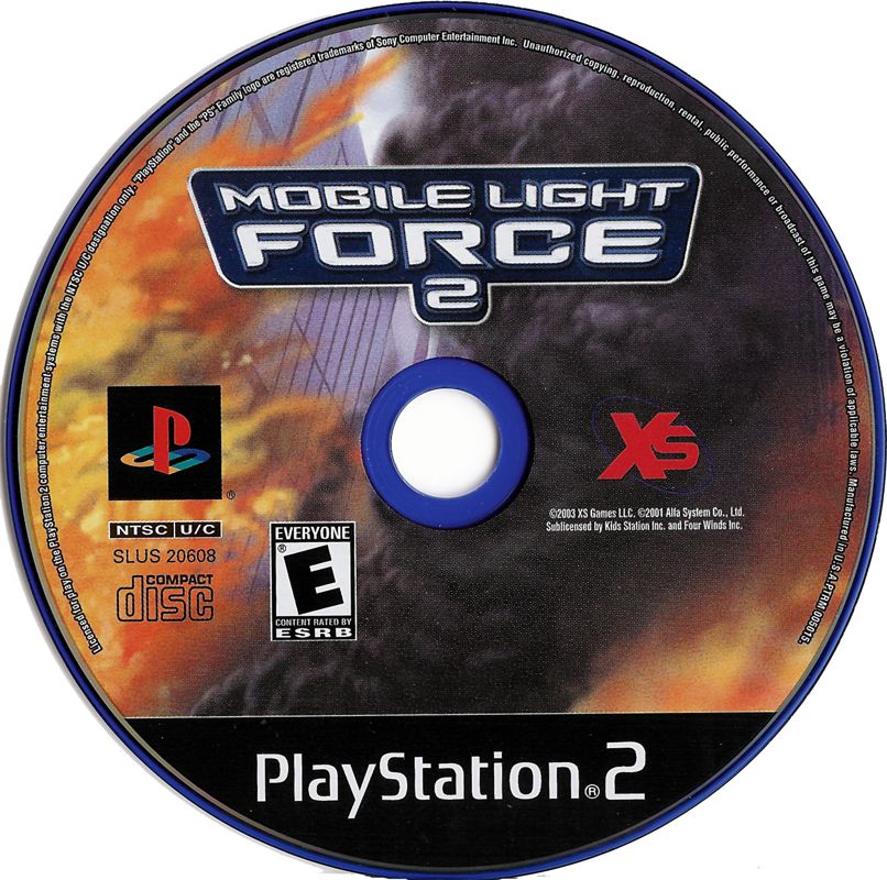 Mobile Light Force 2 - (2003 game) disc