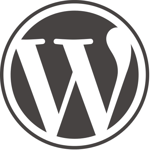 WordPress logo white